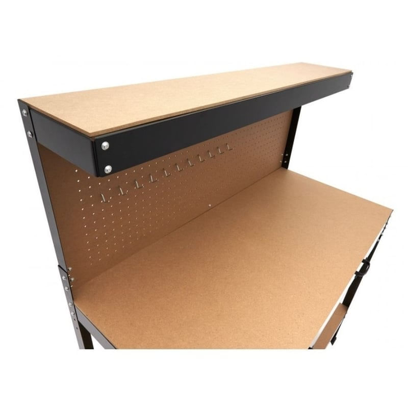 Banc de lucru cu panou perforat si sertare Troy 90014, 100 Kg — imaginea 4