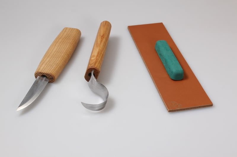 Set de sculptura in lemn BeaverCraft S01, 4 piese