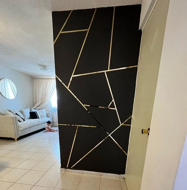 Platbanda inox auriu lucios 270 x 5 x 0,06 cm