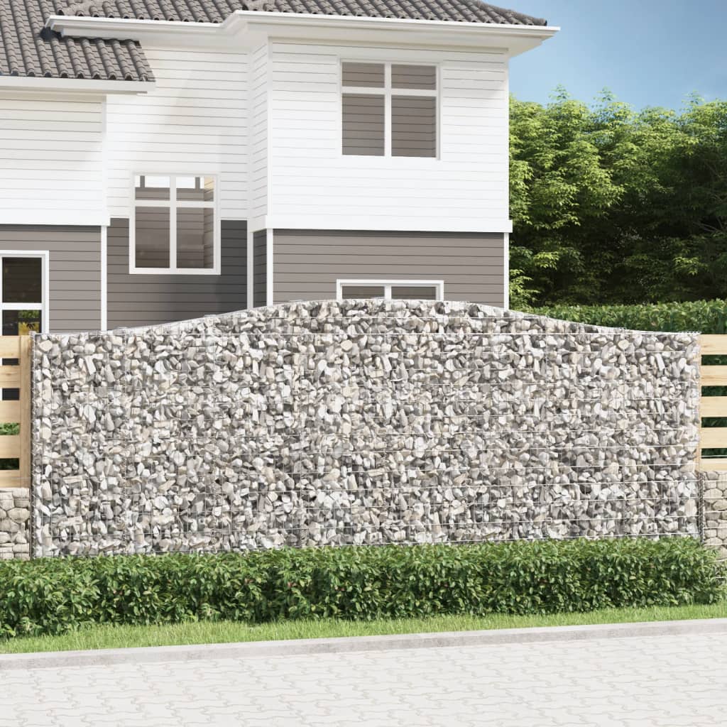 Cosuri gabion arcuite 20 buc. 400x30x160/180 cm fier galvanizat