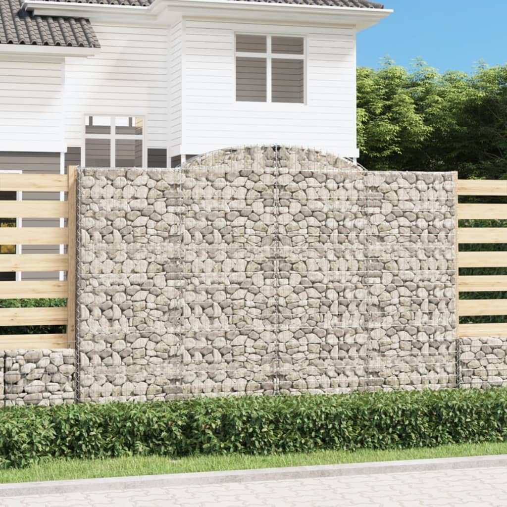 Cosuri gabion arcuite 12 buc. 300x50x200/220 cm fier galvanizat