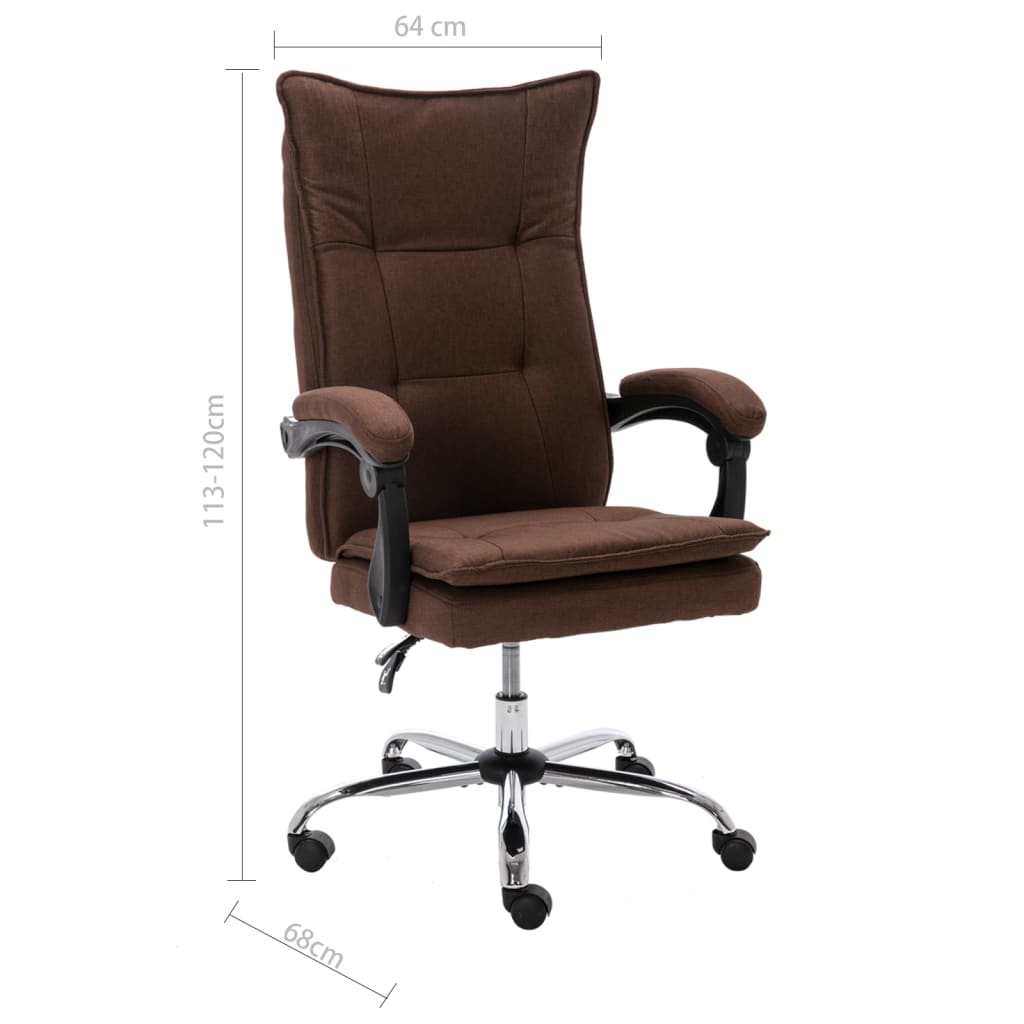 Scaun de birou, maro, material textil — imaginea 8