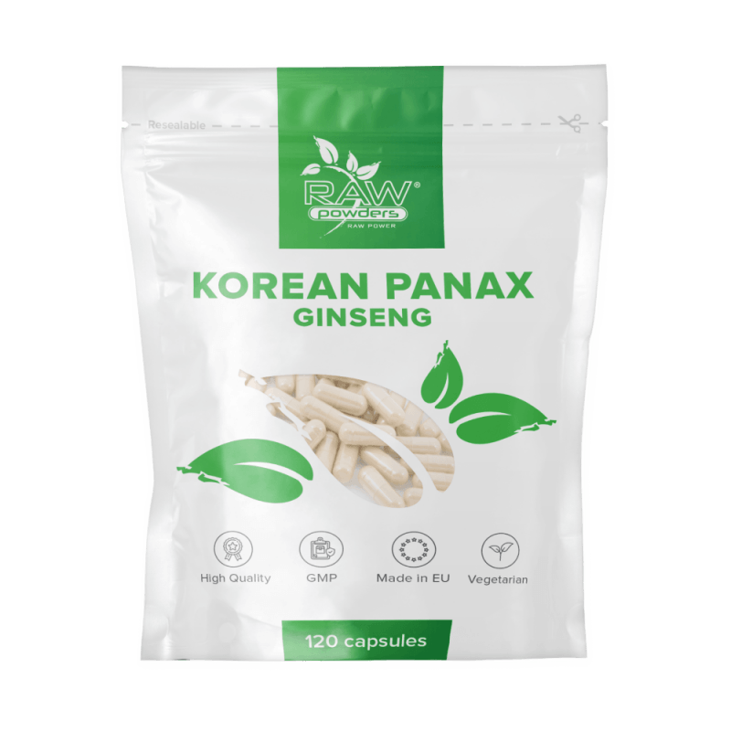 Raw Powders Korean Panax Ginseng 2000mg 120 capsule