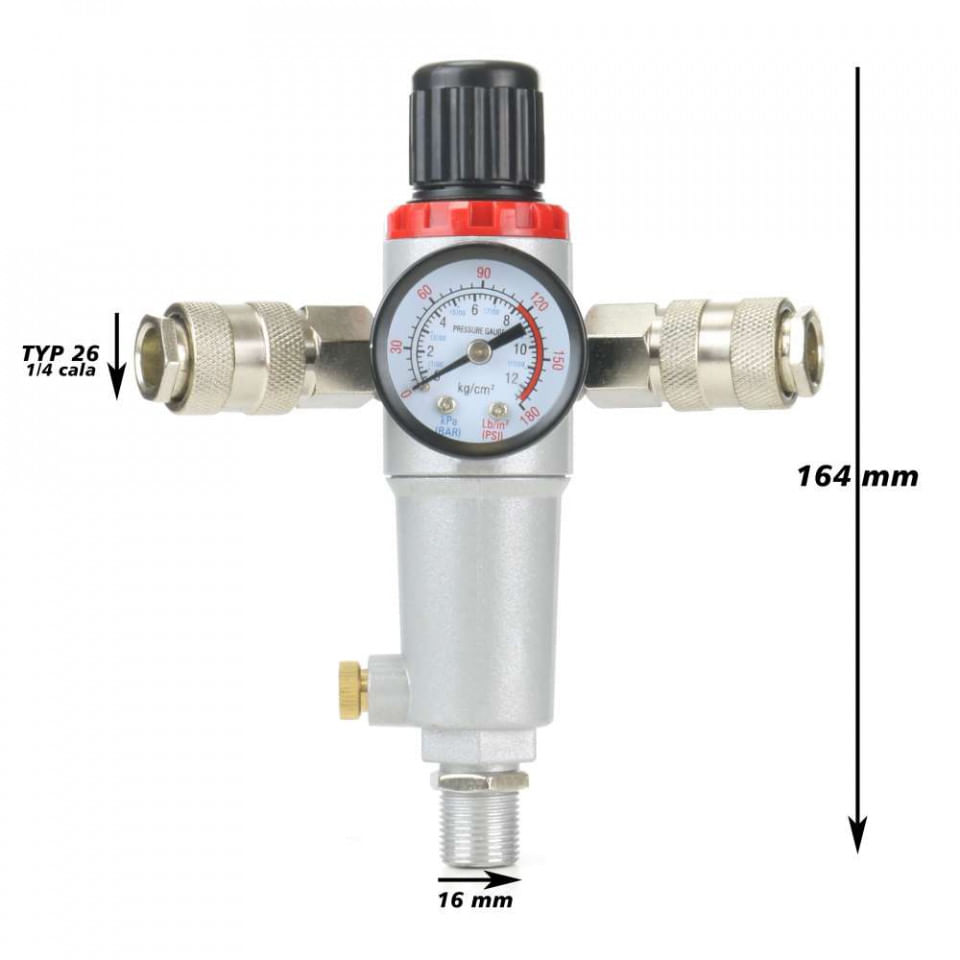 Reductor vertical de presiune pentru compresor 1/4 '' B-VRED.1/4