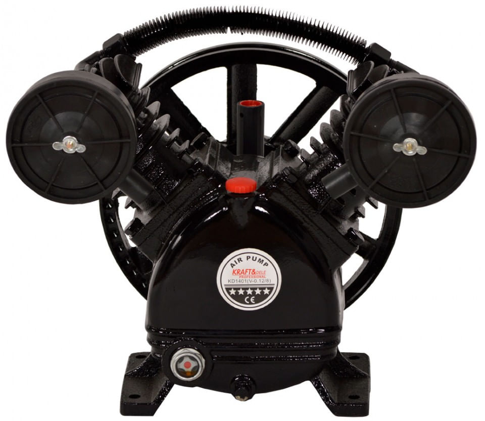 Cap compresor de aer cu 2 pistoane 4kW 600L/min KraftDele KD1404 TBC