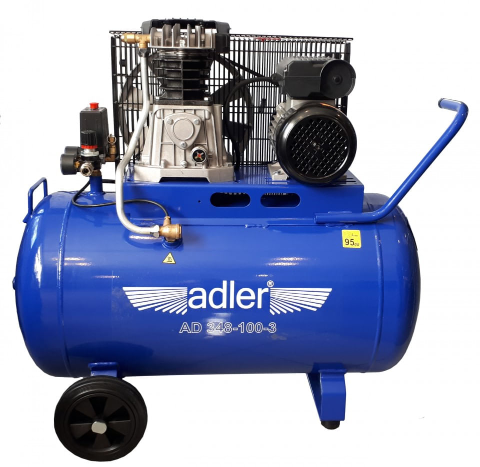 Compresor industrial 100 litri, 2 cilindri PROFESIONAL, ADLER MA3630.2 — imaginea 3