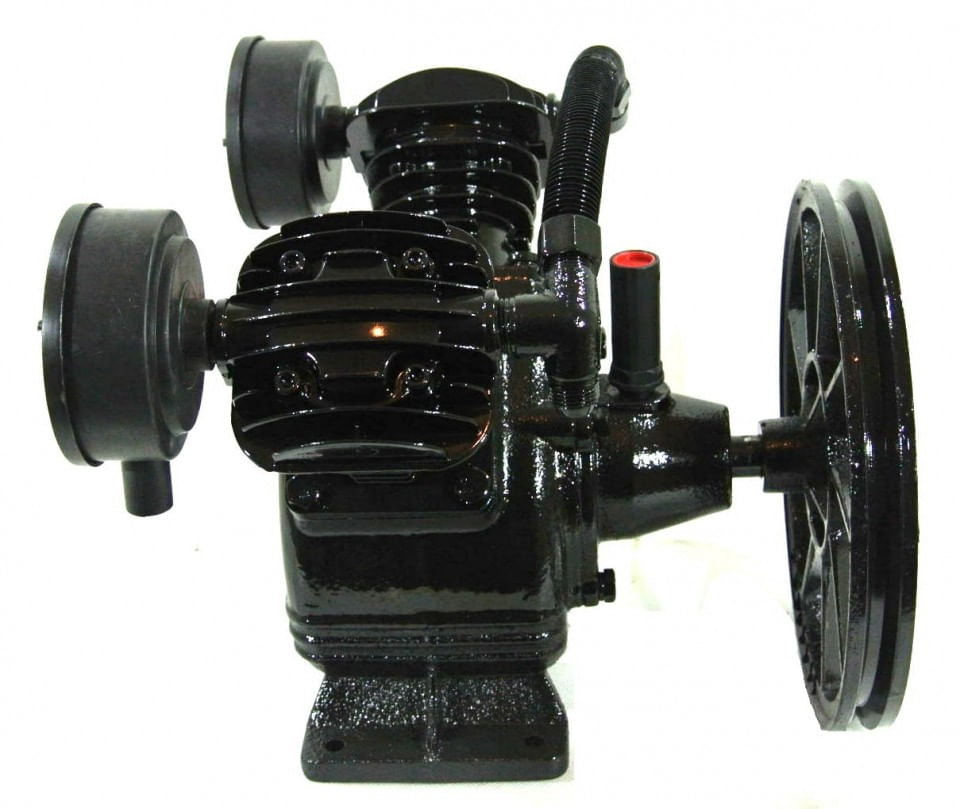 Cap compresor de aer cu 2 pistoane 4kW 600L/min KraftDele 1404 TBC — imaginea 5