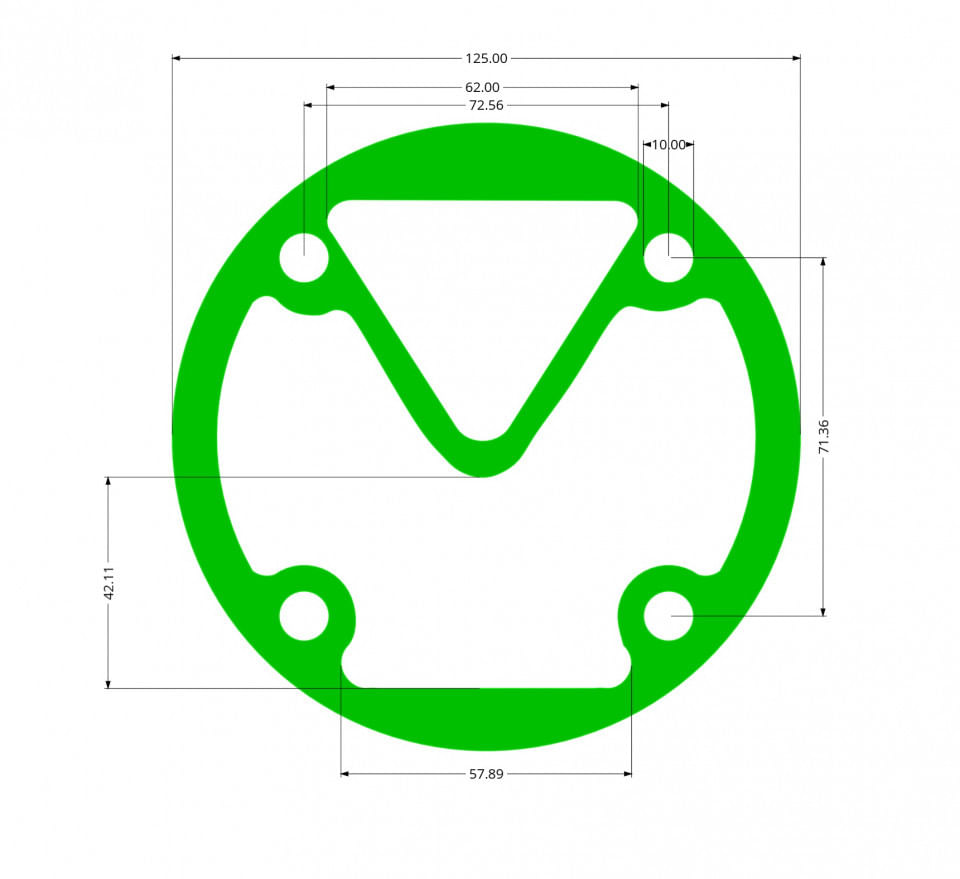 Garnitura cap compresor piston 80MM superior SPC0101 — imaginea 2
