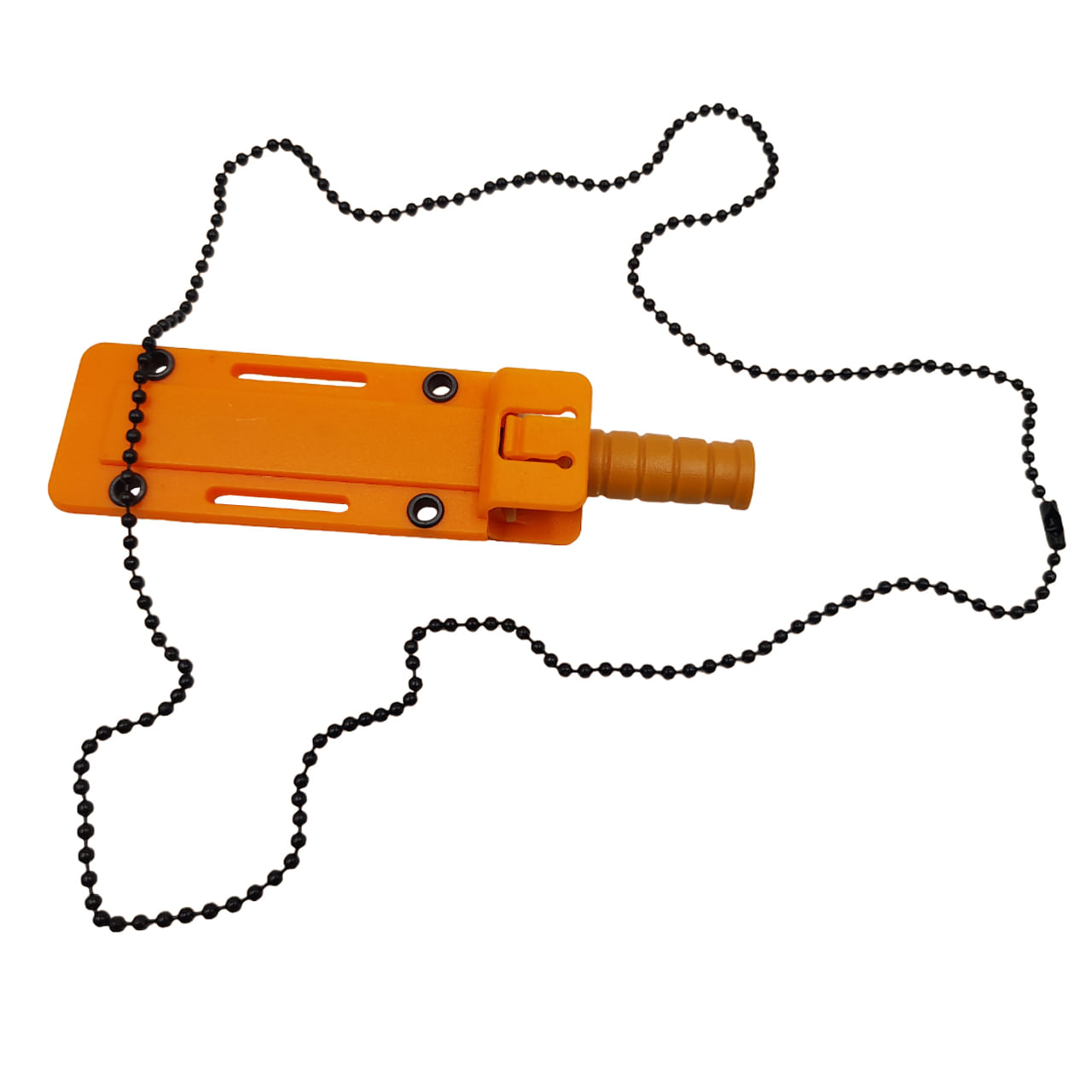 Cutit tactic de vanatoare IdeallStore®, Military Specialist, 10 cm, portocaliu, teaca cu lant inclusa - 4 | YEO