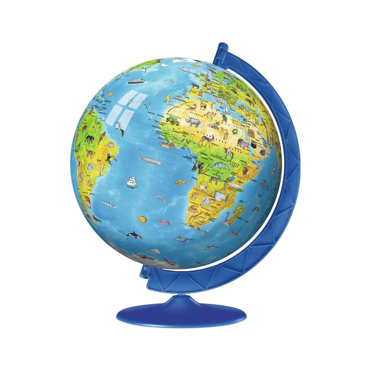 Puzzle 3D Ravensburger - Globul Lumii, 180 Piese