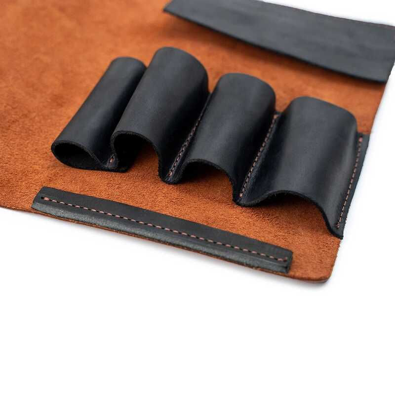 Husa din piele pentru cutite si dalti de sculptura BeaverCraft TR3X15 — imaginea 3