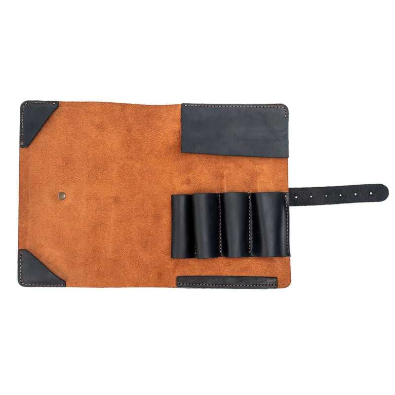 Husa din piele pentru cutite si dalti de sculptura BeaverCraft TR3X15 — imaginea 4