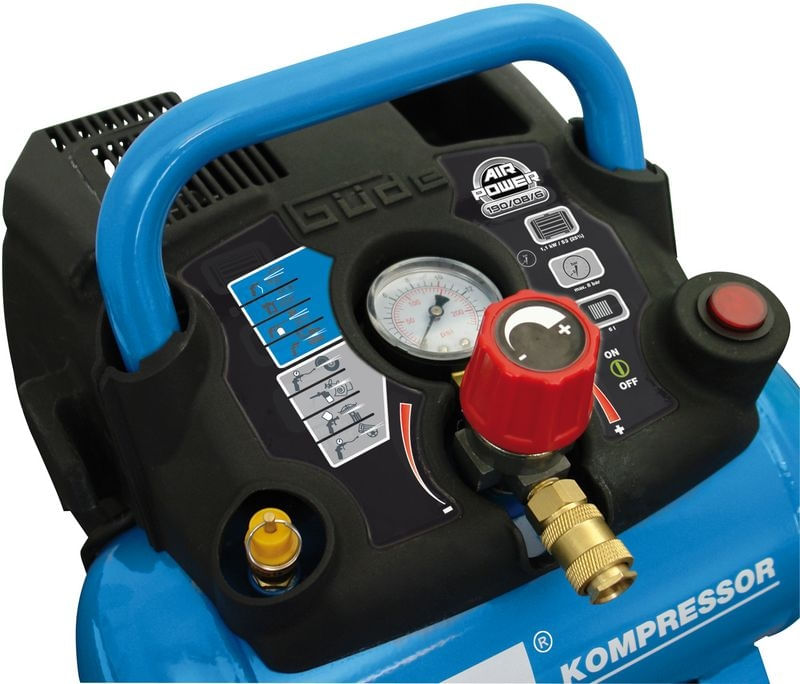 Compresor AIRPOWER 190 08 6 Guede 50089, 1100 W, 6 L, 8 bari — imaginea 2