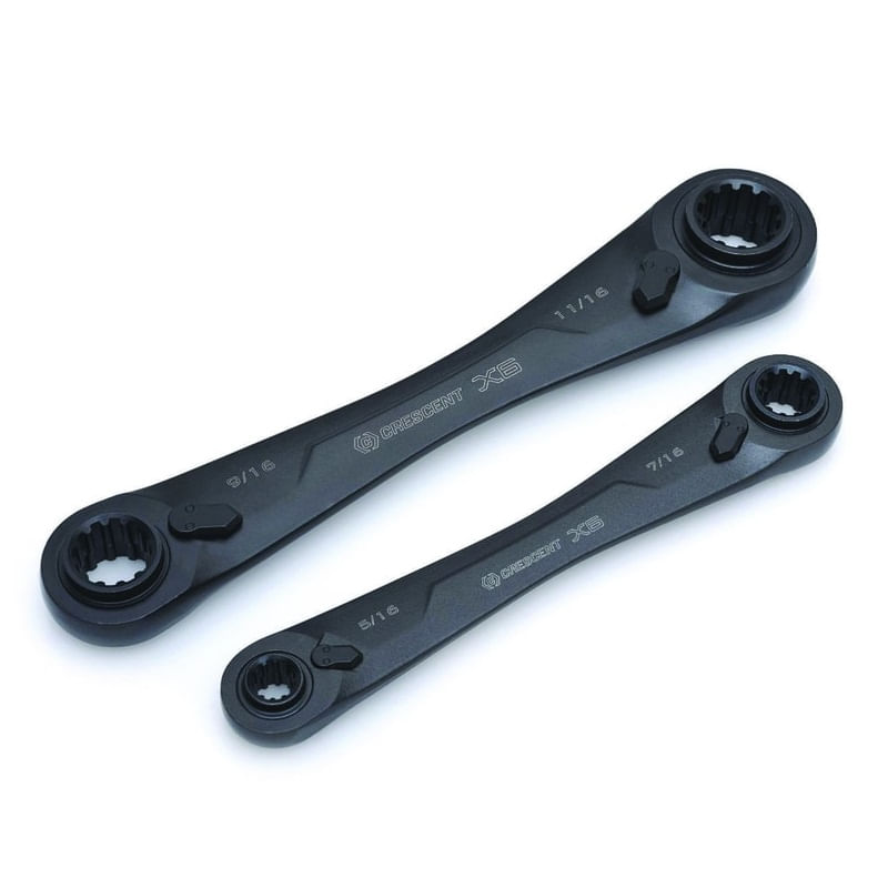 Set chei inelare duble cu clichet 4 in 1 Crescent CX6DBM2, 2 piese — imaginea 2