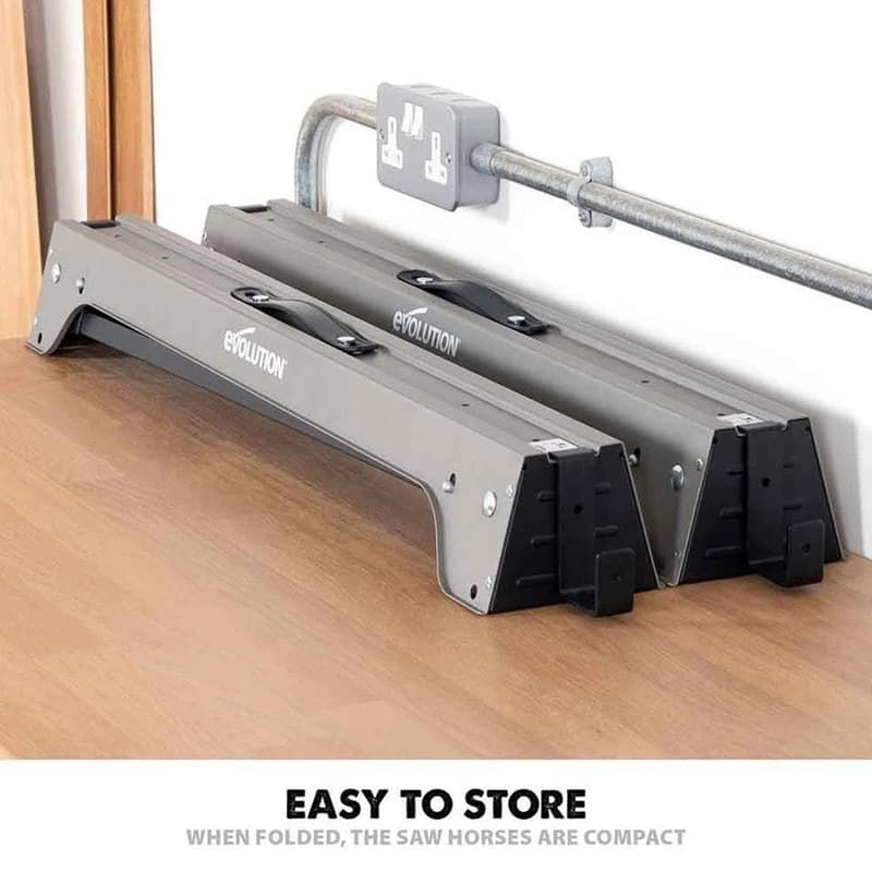 Set capre din otel Evolution 005-0003, 825x465x742 mm, 2 bucati — imaginea 5