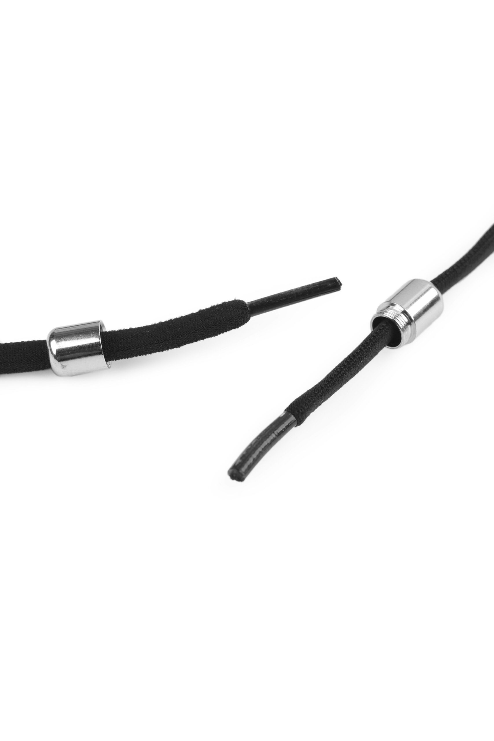 Set 2 sireturi rotunde elastice si reglabile 100 cm, Negru