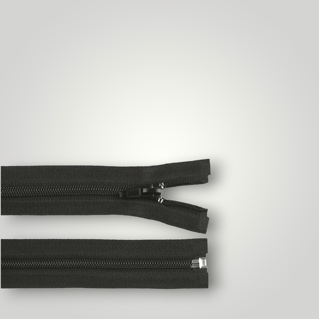 Fermoar plastic detasabil, spiralat, lung pentru cort 340 cm Negru