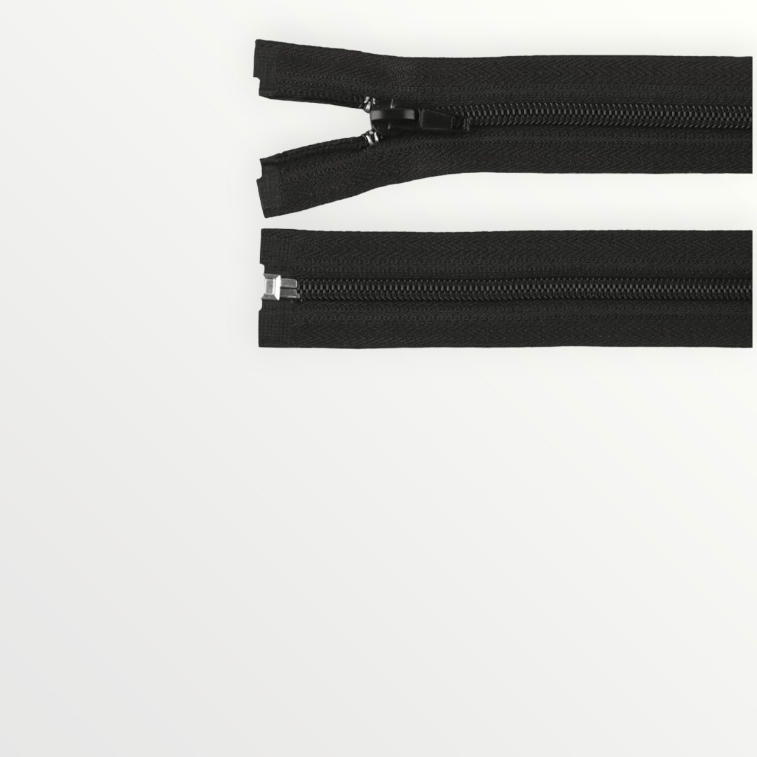 Fermoar plastic detasabil, spiralat, lung pentru cort 340 cm Negru - 3 | YEO