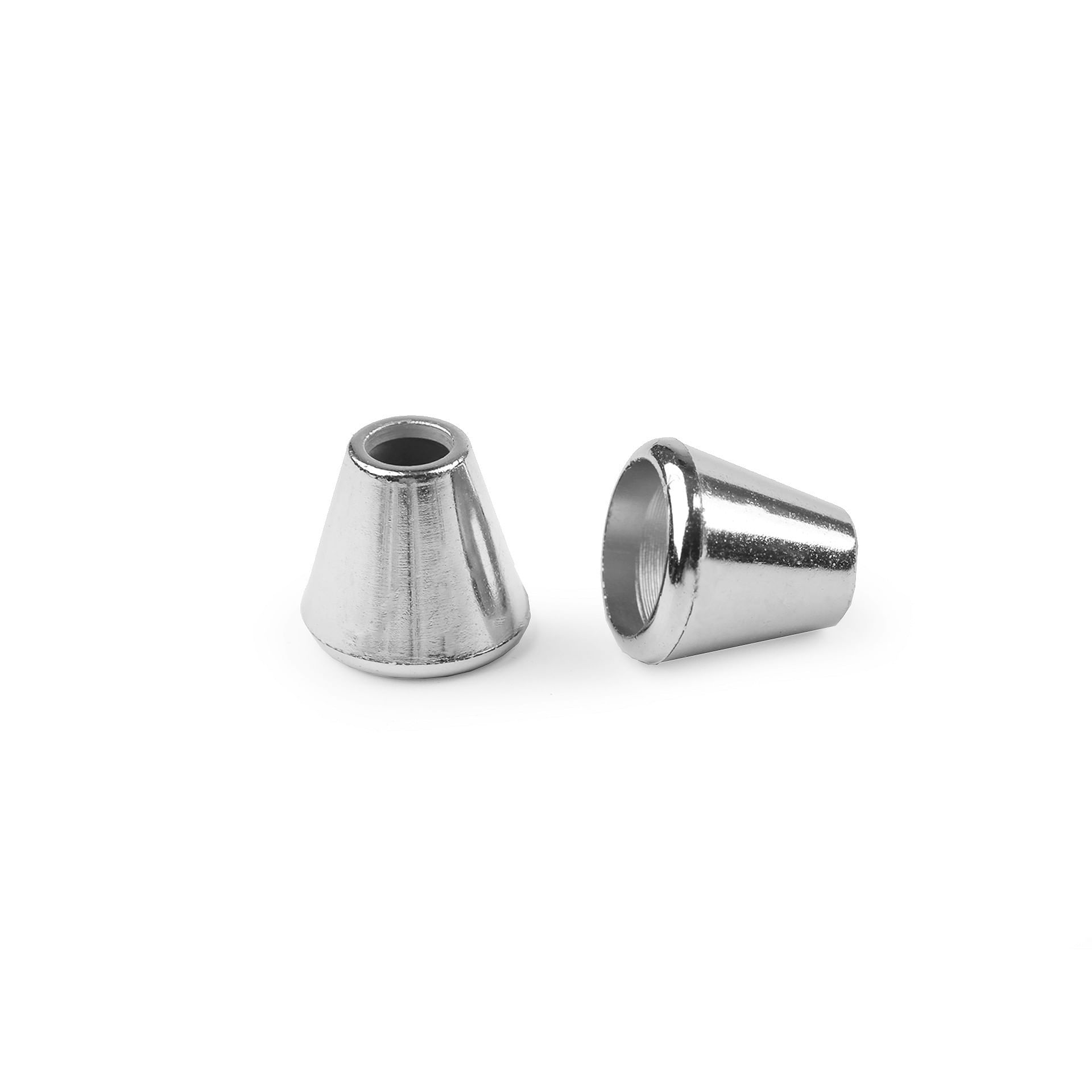 Set 10 terminatii plastic pentru snur 4.5 mm Argintiu