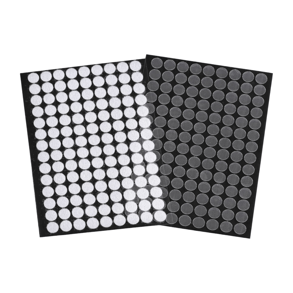 Set complet 126 buline arici autoadezive Crisalida, puf si scai, 10 mm, Transparent
