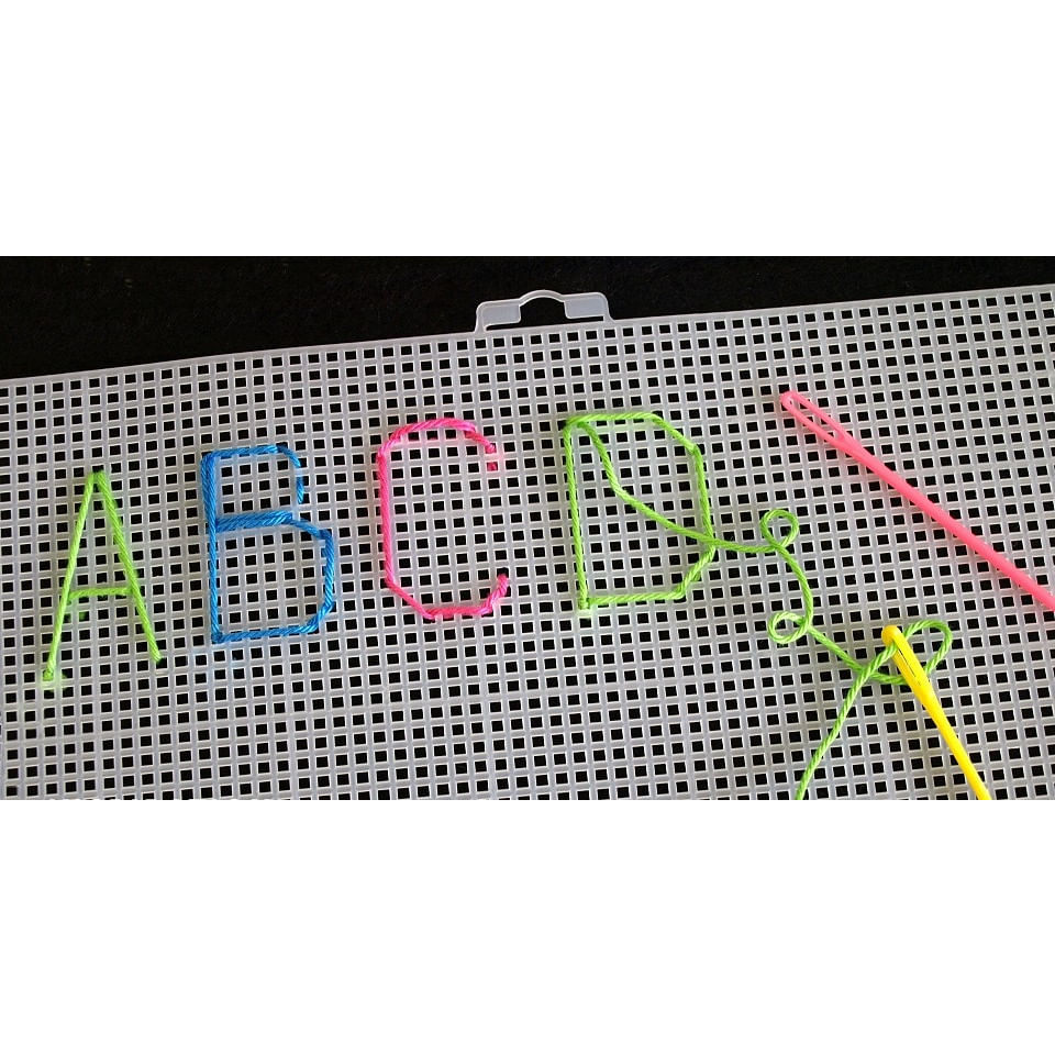 Plasa din plastic pentru brodat 37 x 41,5 cm Alb - 4 | YEO