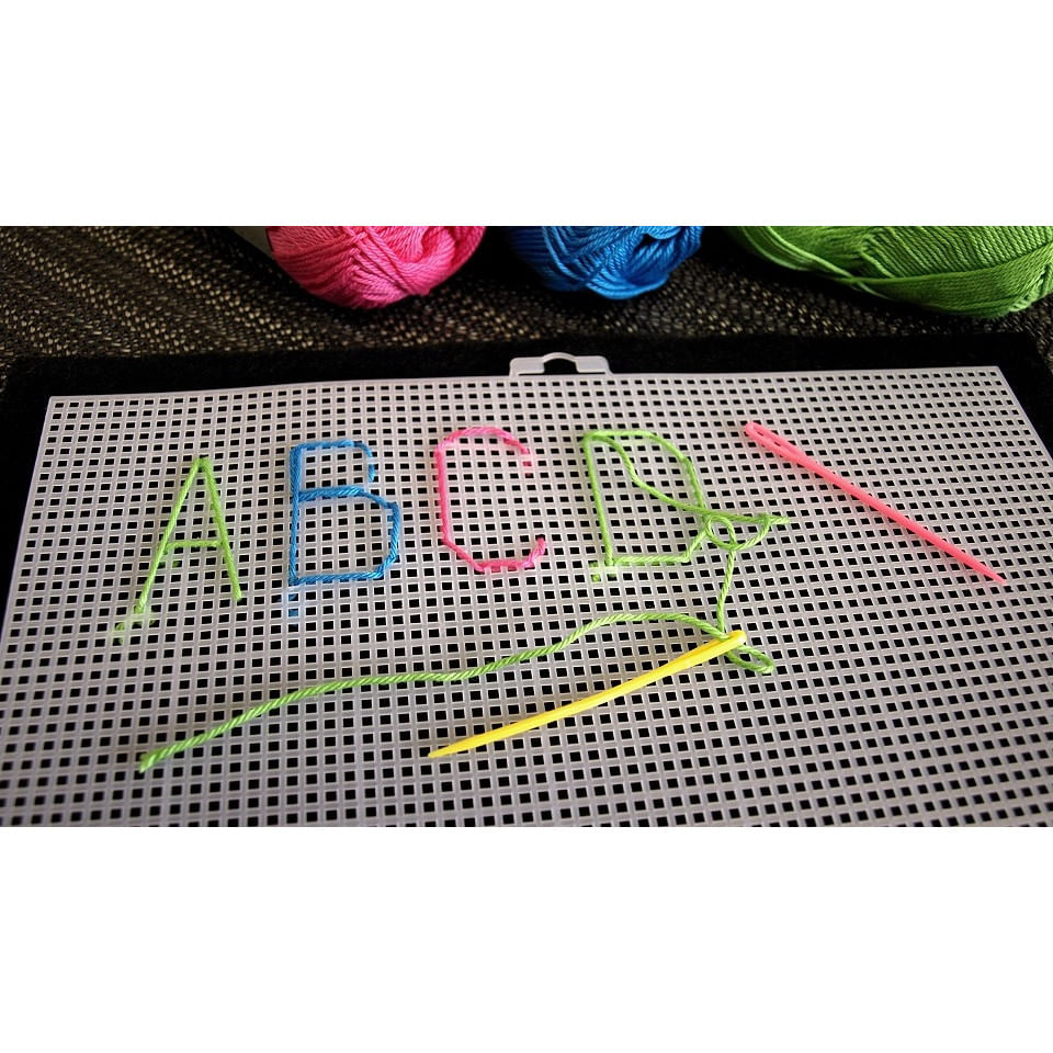 Plasa din plastic pentru brodat 37 x 41,5 cm Alb - 3 | YEO