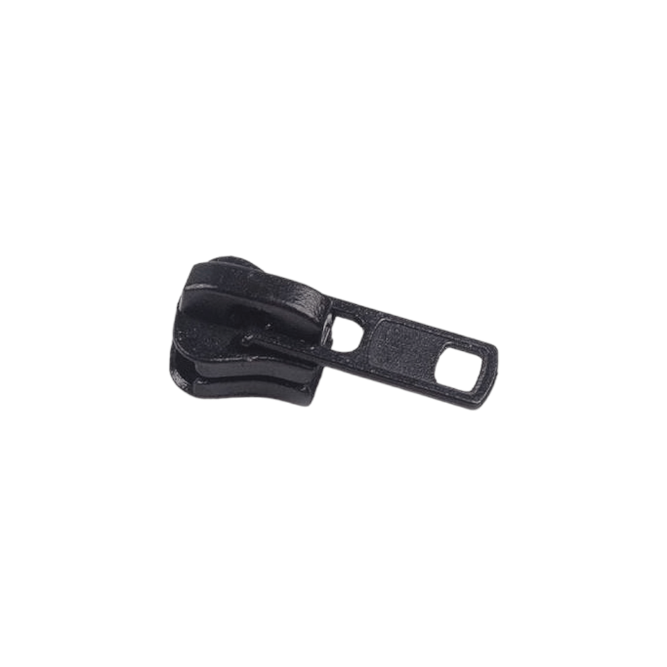 Cursor metalic pentru fermoar injectat 8 mm Negru