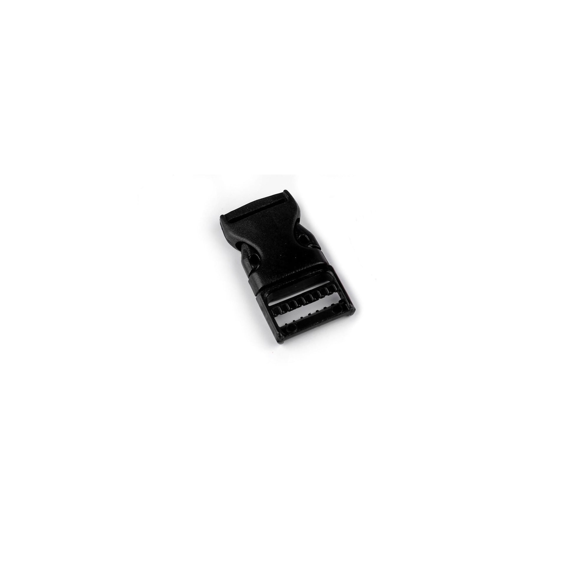 Catarama trident din plastic pentru textile, latime 20 mm, dimensiuni 25 x 51 mm Negru - 2 | YEO