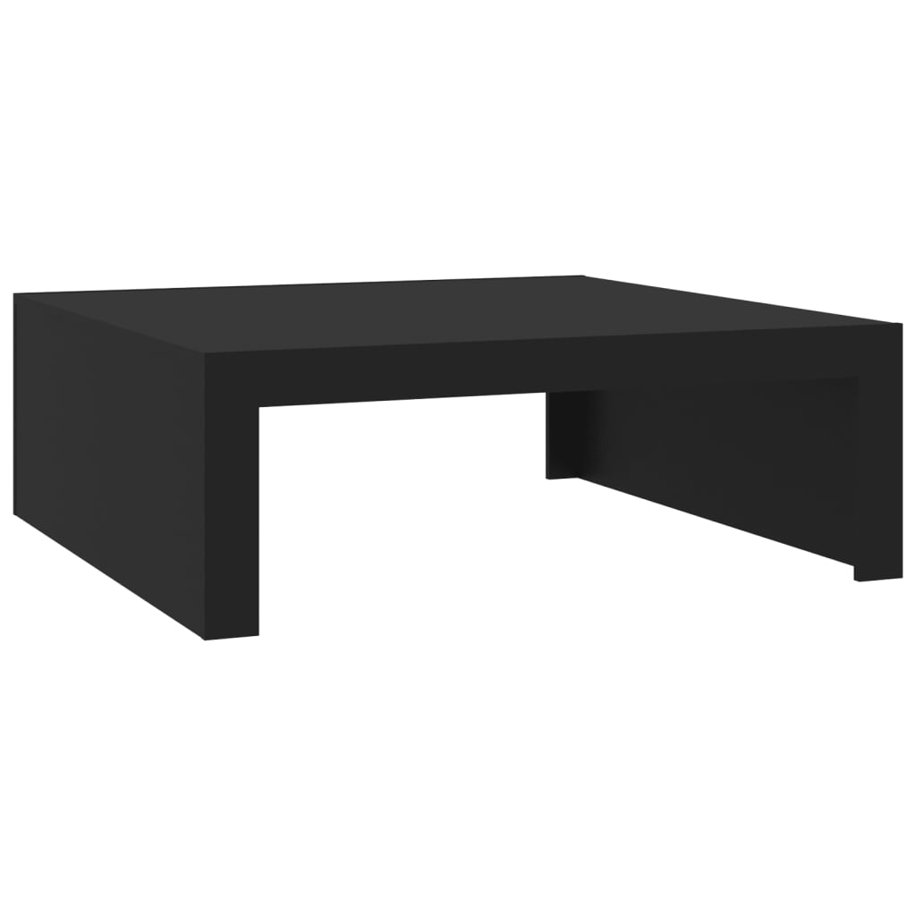 Masuta de cafea, negru, 100x100x35 cm, PAL — imaginea 2