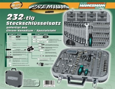 Trusa scule Mannesmann 98450, 232 piese