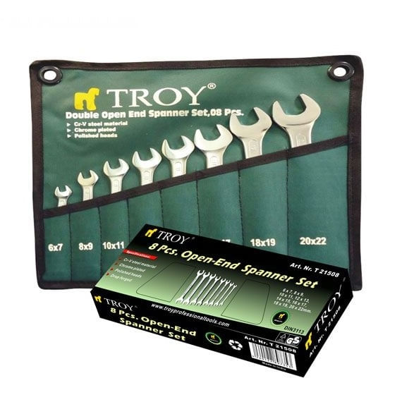 Set chei fixe Troy 21508, Ø6-22 mm, 8 piese — imaginea 2