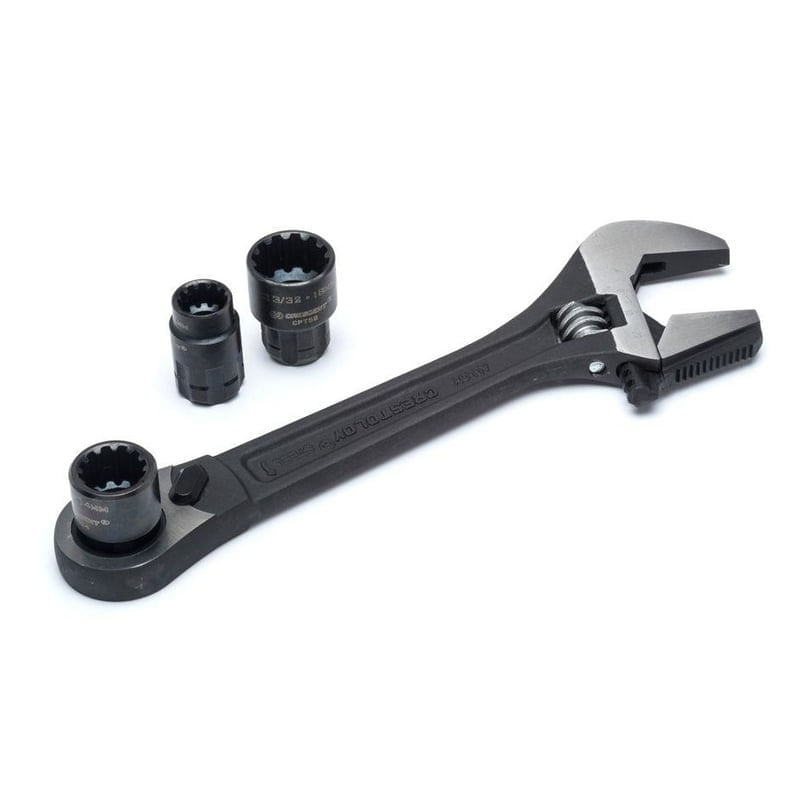 Set cheie reglabila cu clichet si capete tubulare 3 in 1 Crescent CPTAW8, 11 piese — imaginea 5