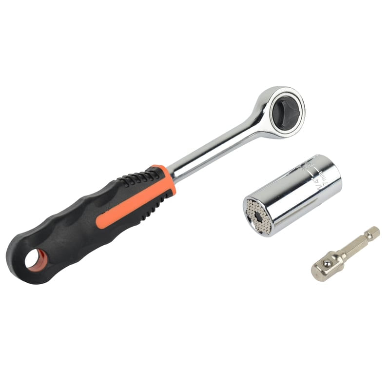 Set antrenor cu clichet si capat de tubulara 1/4 Mannesmann 00190, Ø7-19 mm, 3 piese — imaginea 2