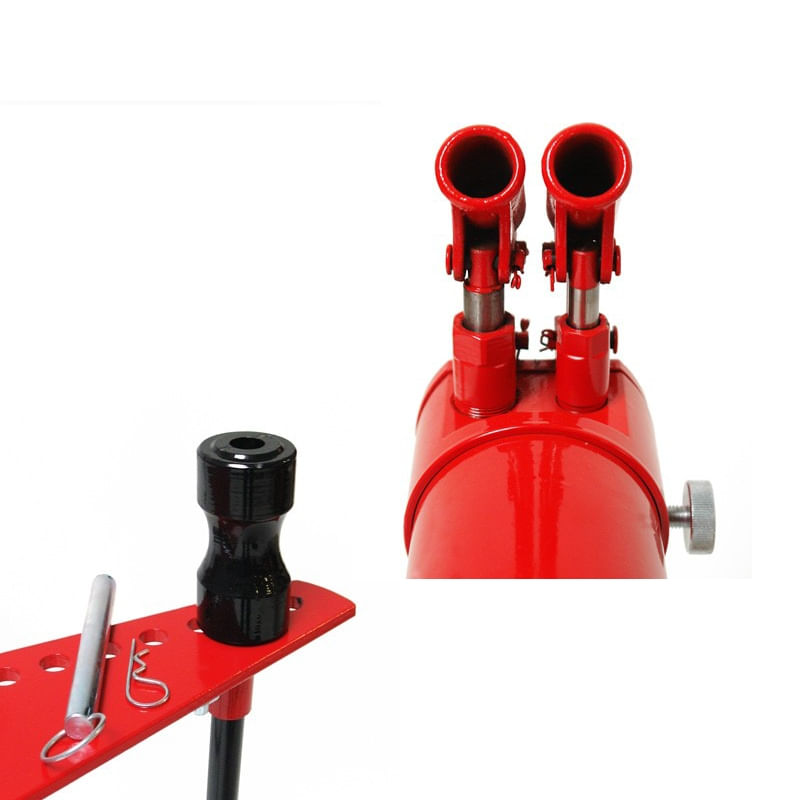 Stand hidraulic pentru indoit tevi Dema 24385, 16 tone, 9 piese — imaginea 2