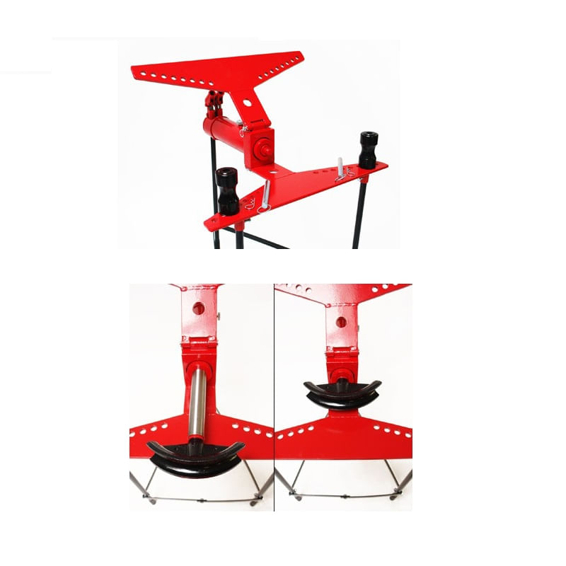 Stand hidraulic pentru indoit tevi Dema 24385, 16 tone, 9 piese — imaginea 3