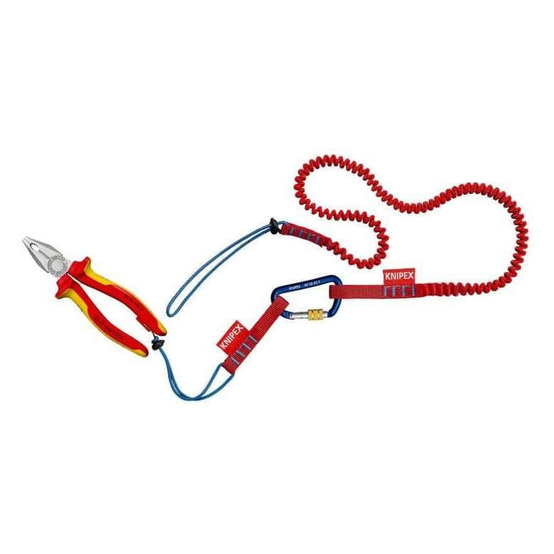Set corzi de siguranta pentru scule si carabiniere Knipex 00 50 04 T BK, 1.5 Kg, 5 bucati — imaginea 5
