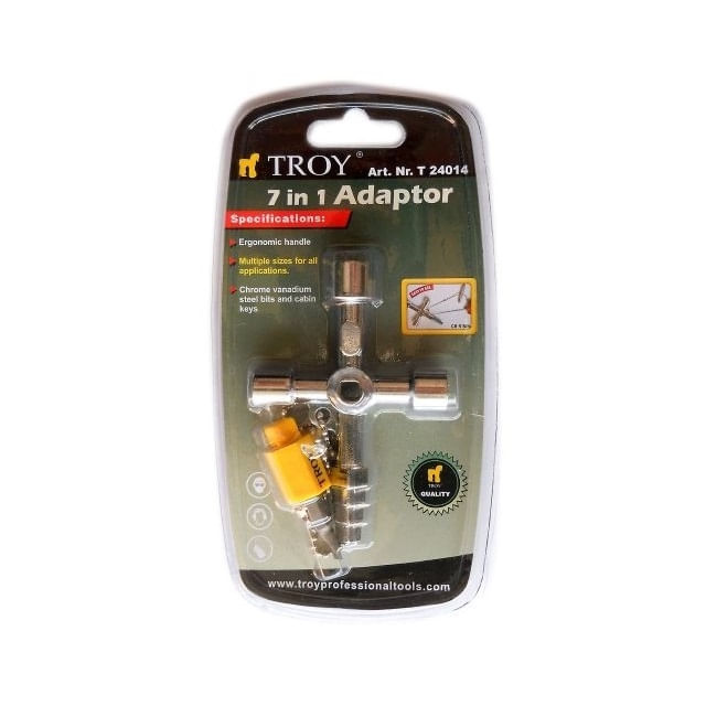 Cheie universala pentru tablouri Troy 24014, 7 in 1 — imaginea 3