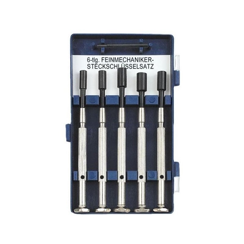 Set chei precizie tubulare pentru ceasornicar Mannesmann 1135-6, Ø3-5 mm, 5 piese