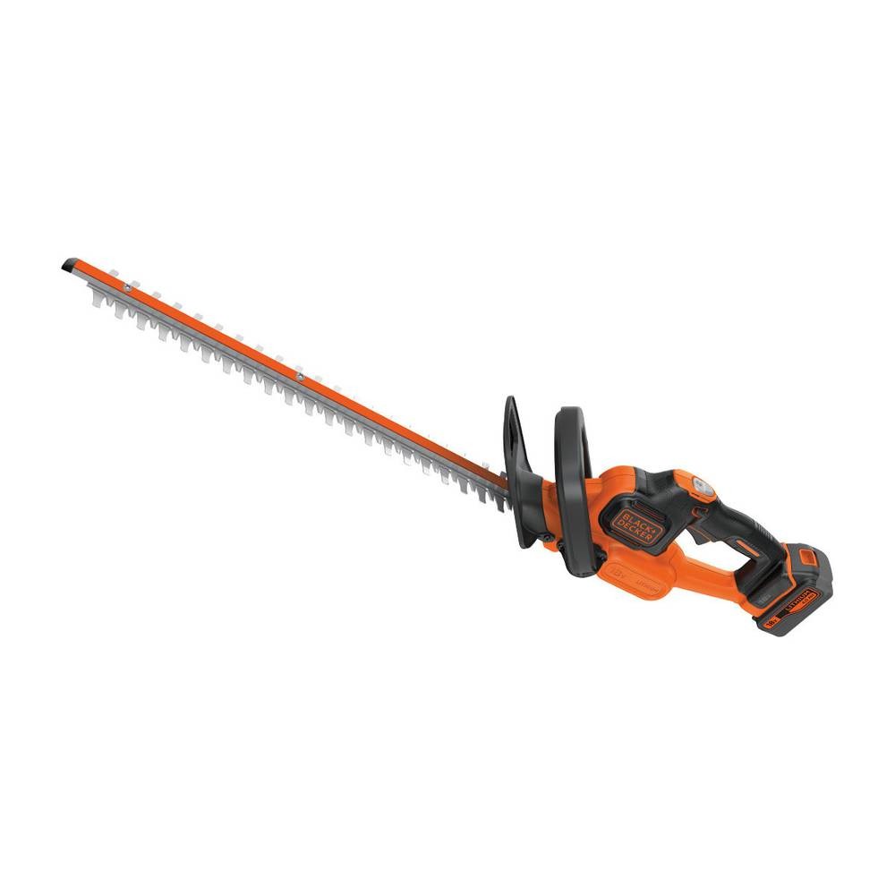 Foarfeca pentru gard viu, acumulator Li-Ion, 18 V, lungime lama 50 cm, Black+Decker GTC18504PC-QW