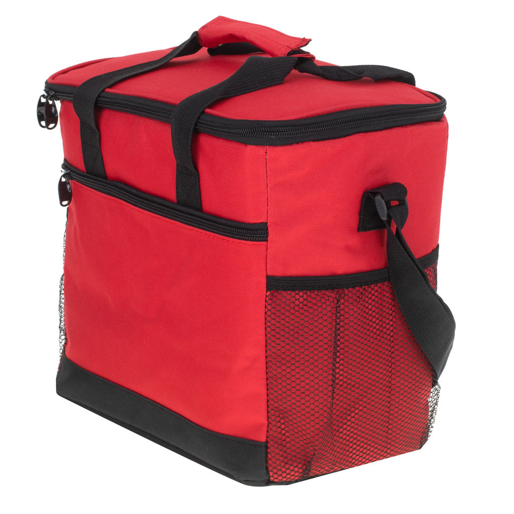 Geanta termoizolanta pentru picnic sau plaja, capacitate 16l, culoare rosie - 4 | YEO