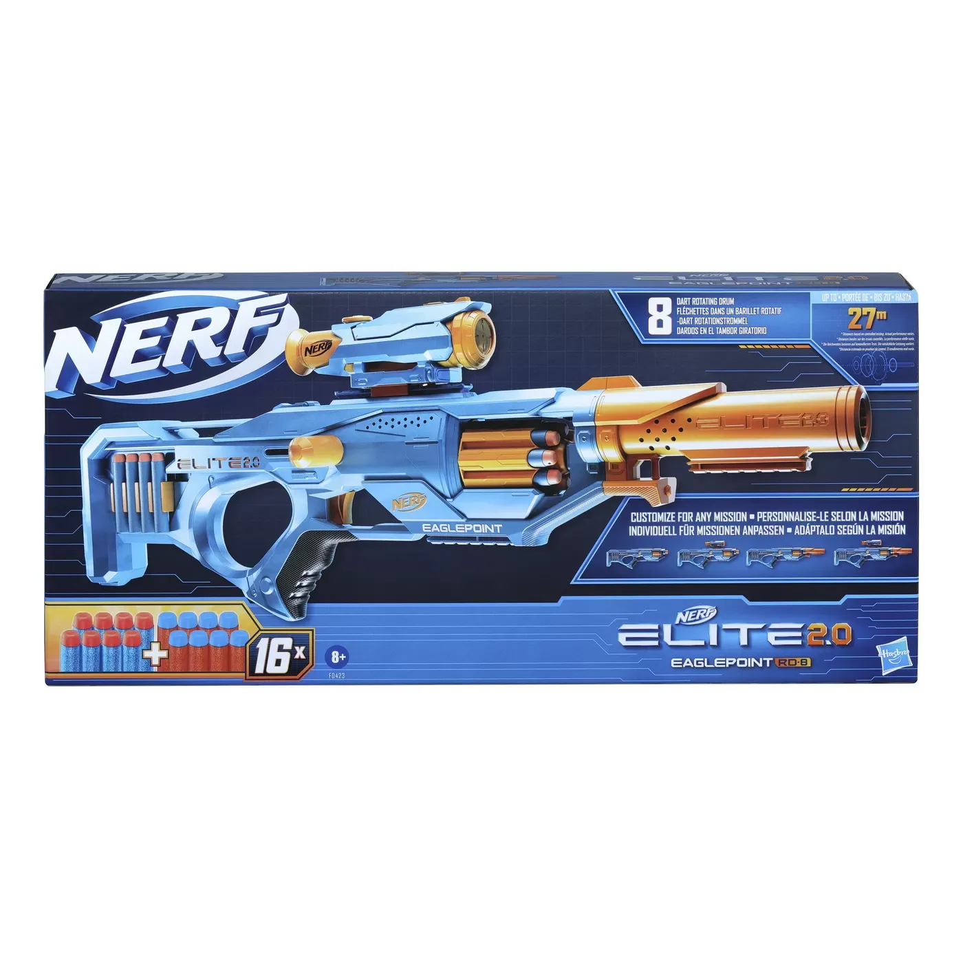 Nerf blaster elite 2.0 eaglepoint rd 8