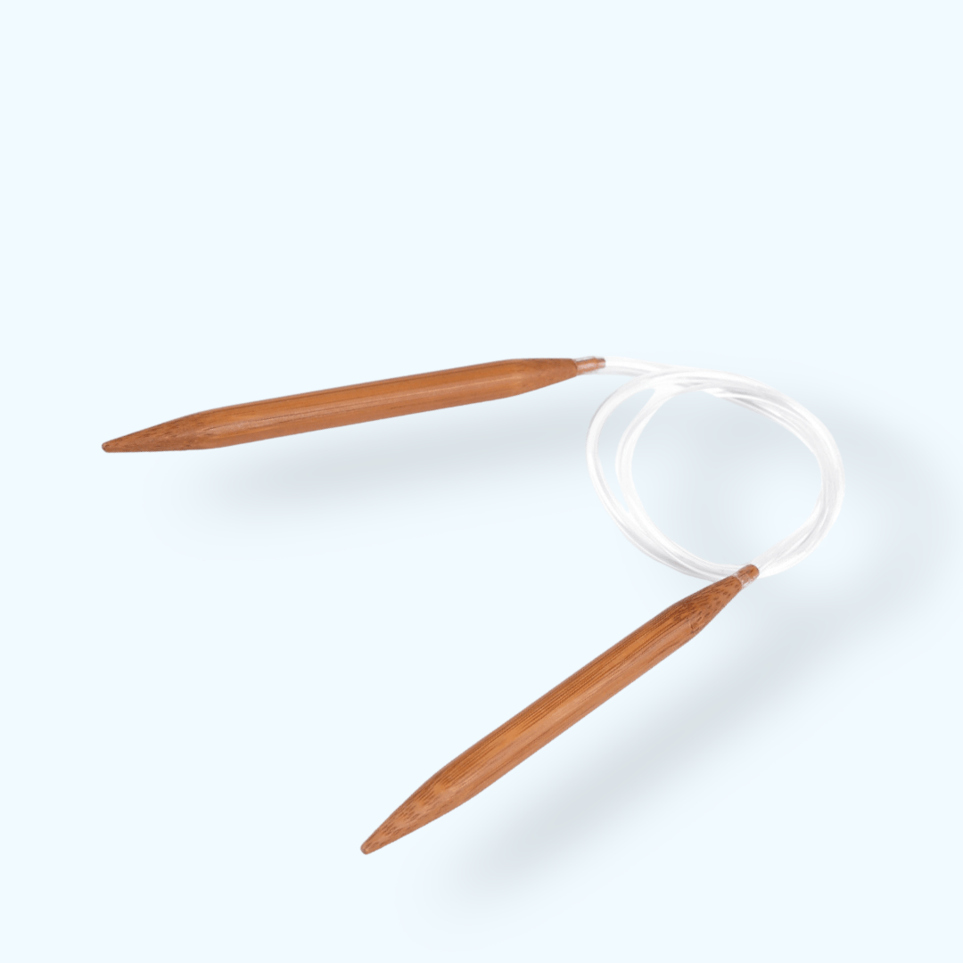 Andrele circulare din bambus pentru tricotat, marime 10 mm