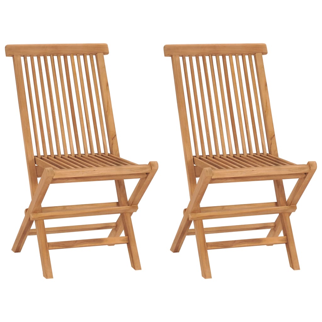 Set mobilier gradina, 3 piese, lemn masiv de tec — imaginea 4
