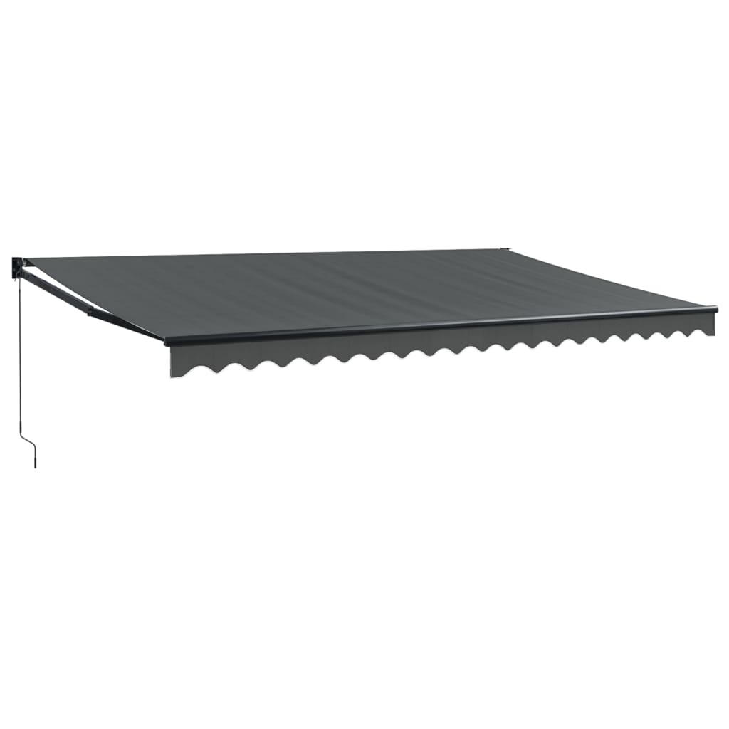 Copertina retractabila, antracit, 5x3 m, textil si aluminiu - 1 | YEO