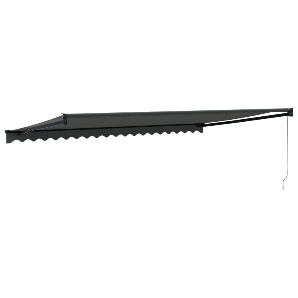 Copertina retractabila, antracit, 5x3 m, textil si aluminiu - 4 | YEO