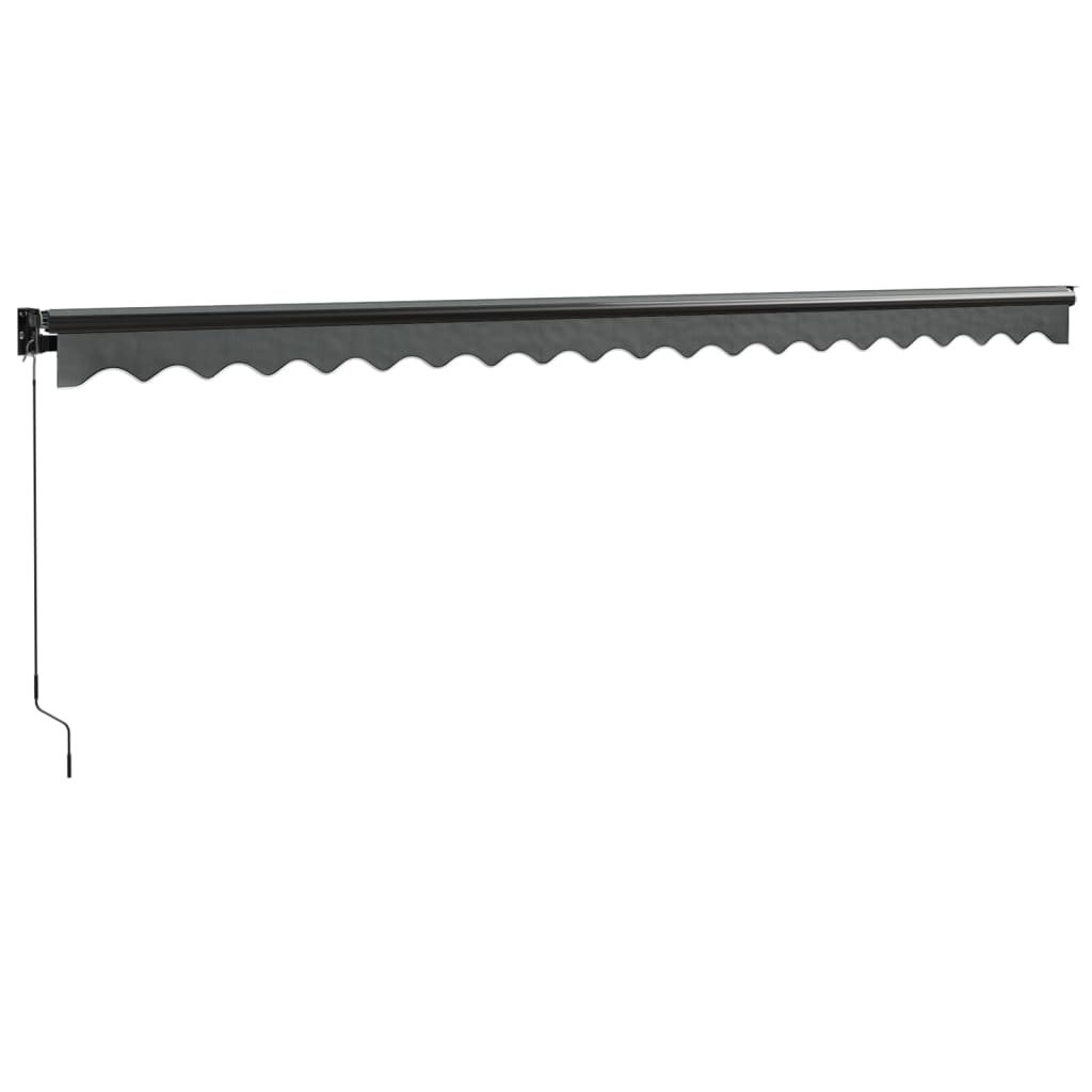 Copertina retractabila, antracit, 5x3 m, textil si aluminiu - 5 | YEO