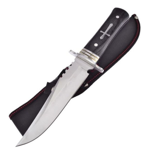 Cutit de vanatoare Tang Hunter IdeallStore®, 28 cm, Otel inoxidabil - 4 | YEO