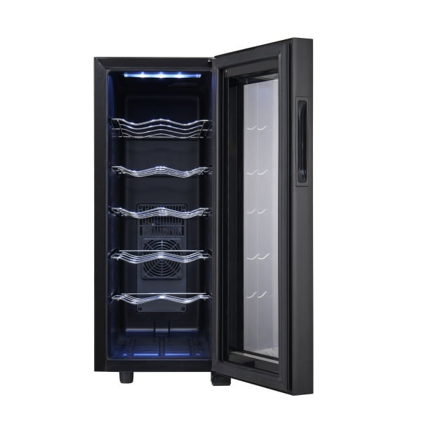 Frigider pentru vinuri Zilan ZLN4682 Negru, 33L, 50W, iluminare interioara - 2 | YEO