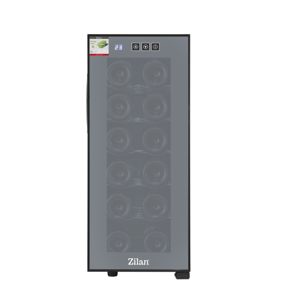 Frigider pentru vinuri Zilan ZLN4682 Negru, 33L, 50W, iluminare interioara