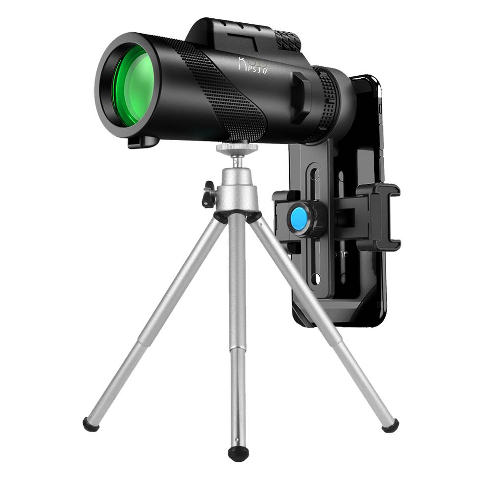 Set monoclu Telescop Profesional HD, Suport pentru Smartphone cu Trepied inclus, Impermeabil cu Vedere Nocturna